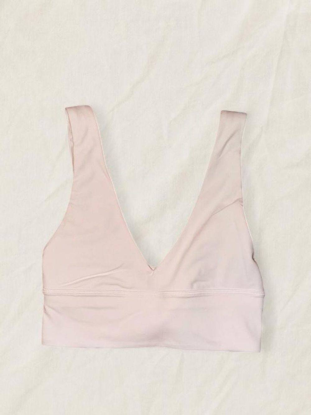 lululemon athletica White V-Neck Sports Bra